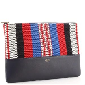 Celine Solo Canvas Pouch  *Zipper Pull broke* but still still works